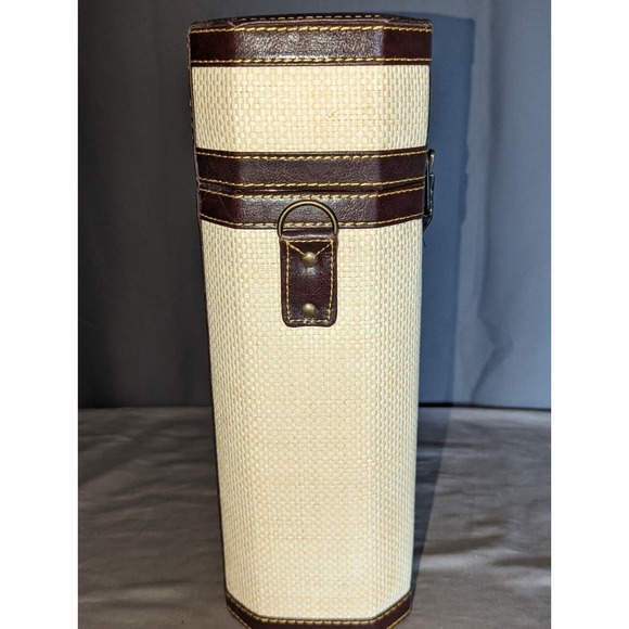 Picnic Time Bali Insulated Wine Case Tote Cooler Strap Leather - Picture 4 of 8